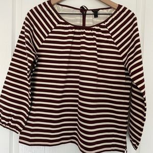 J. Crew Stripped Long-Sleeve with tie